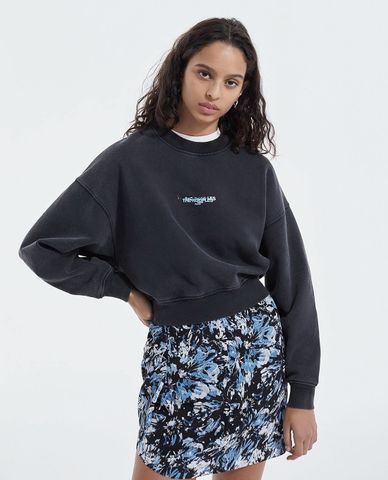  THE KOOPLES - Áo sweatshirt nữ phom suông Triple Logo 