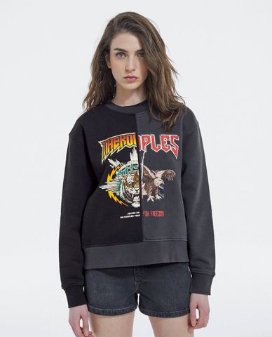  THE KOOPLES - Áo sweatshirt nữ phom suông thời trang 