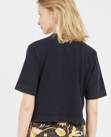  THE KOOPLES - Áo thun nữ cổ tròn tay ngắn Retro Logo 