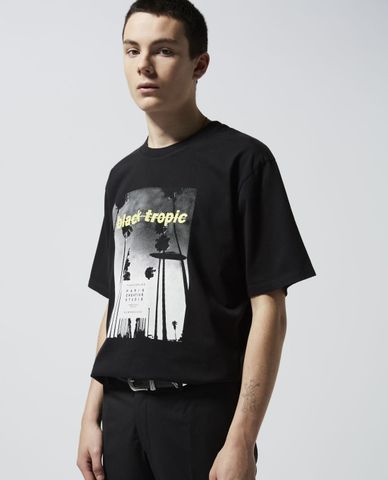  THE KOOPLES - Áo thun nam tay ngắn Black Tropic 