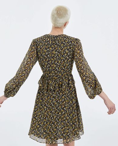  THE KOOPLES - Đầm mini cổ V tay dài Lurex 