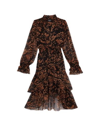  THE KOOPLES - Đầm midi cổ V tay dài Long Summery 