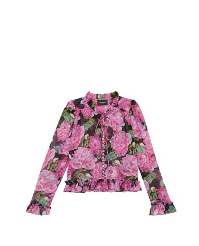  THE KOOPLES - Áo kiểu nữ họa tiết hoa Chemise Manches 