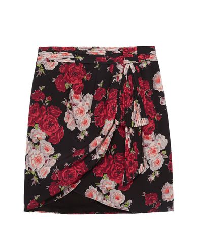  THE KOOPLES - Chân váy mini họa tiết hoa Black Short 