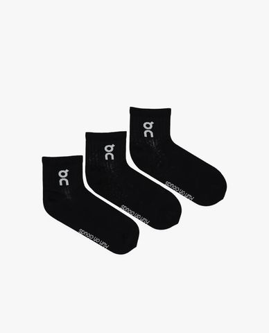  ON RUNNING - Set 3 đôi vớ unisex cổ vừa 