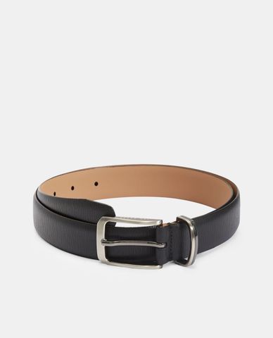  TED BAKER - Thắt lưng nam bằng da Black Woodgrain 