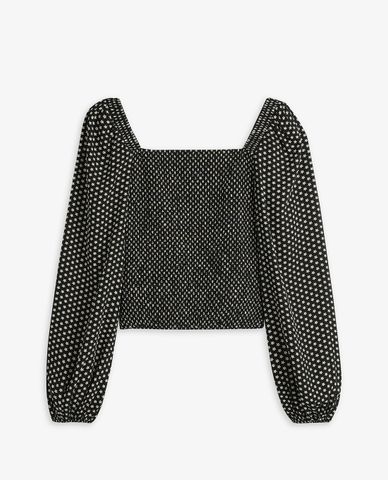  TED BAKER - Áo kiểu nữ cổ vuông tay phồng Kordeli 