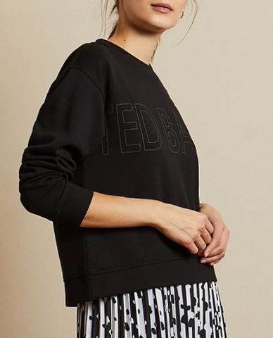  TED BAKER - Áo sweatshirt nữ tay dài in logo Lorito 