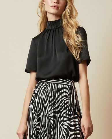  TED BAKER - Áo kiểu nữ tay ngắn cổ cao Luniaa 