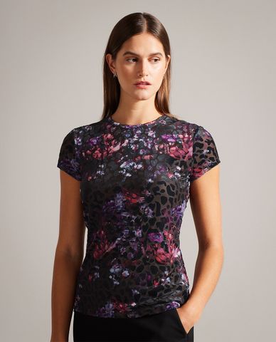  TED BAKER - Áo thun nữ cổ tròn tay ngắn Marjet 