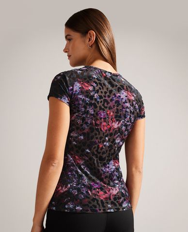  TED BAKER - Áo thun nữ cổ tròn tay ngắn Marjet 