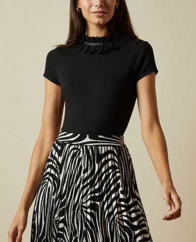  TED BAKER - Áo kiểu nữ nhún bèo ren Orwla 