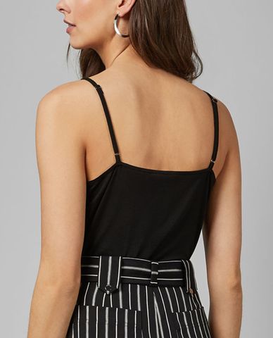  TED BAKER - Áo hai dây nữ phối ren Black Paygee 