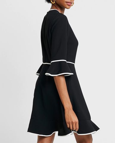  TED BAKER - Đầm mini tay lở cổ tròn Dindy 