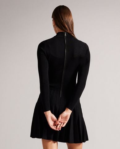  TED BAKER - Đầm xếp li mini tay dài Fyonah 