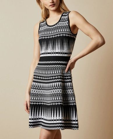  TED BAKER - Đầm mini cổ tròn sát nách Gilleyy Knitted Skater 