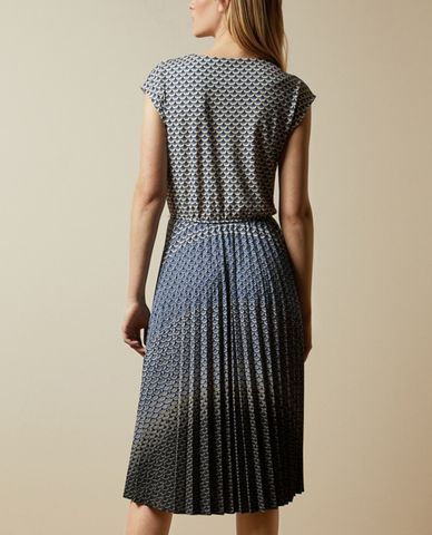  TED BAKER - Đầm midi cổ V tay ngắn Leilann Masquerade 