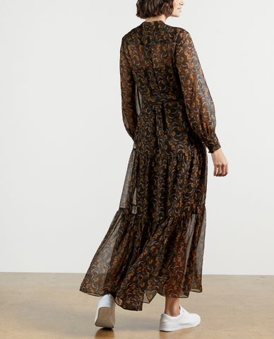  TED BAKER - Đầm maxi tay dài họa tiết hoa Letttii 