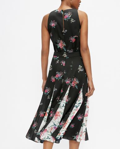  TED BAKER - Đầm midi sát nách họa tiết hoa Dliilo 