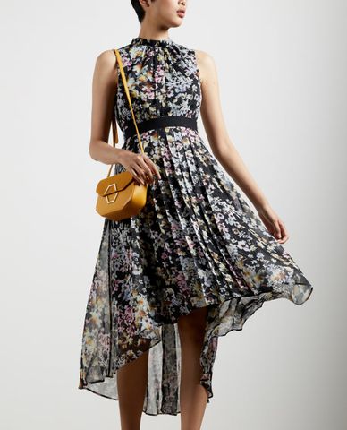  TED BAKER - Đầm midi cổ trụ sát nách Jasmine Sleeveless Dip Hem 