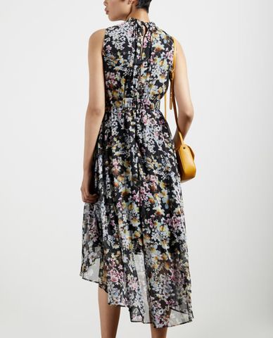  TED BAKER - Đầm midi cổ trụ sát nách Jasmine Sleeveless Dip Hem 