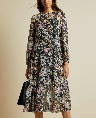  TED BAKER - Đầm midi họa tiết hoa Rishika 
