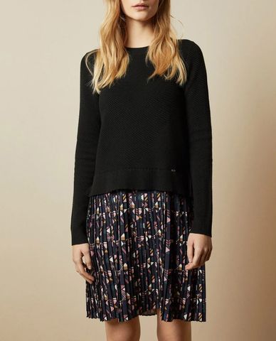  TED BAKER - Đầm mini Nordic Puzzle 