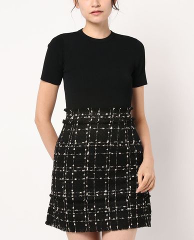  TED BAKER - Đầm nữ phom ngắn phối zip Charra 