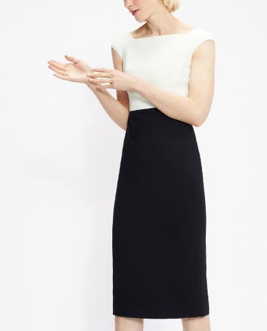  TED BAKER - Đầm midi ngắn tay cổ vuông Faida Tailored 
