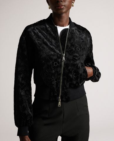  TED BAKER - Áo khoác bomber nữ dáng lửng Zariya 