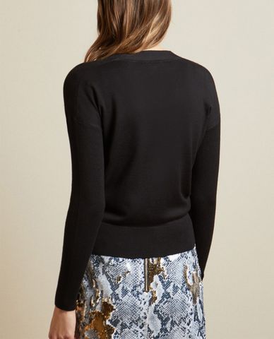  TED BAKER - Áo cardigan nữ dệt kim cổ V tay dài Aubreiy 