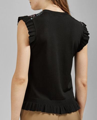  TED BAKER - Áo kiểu nữ sát nách cổ tròn Letino 