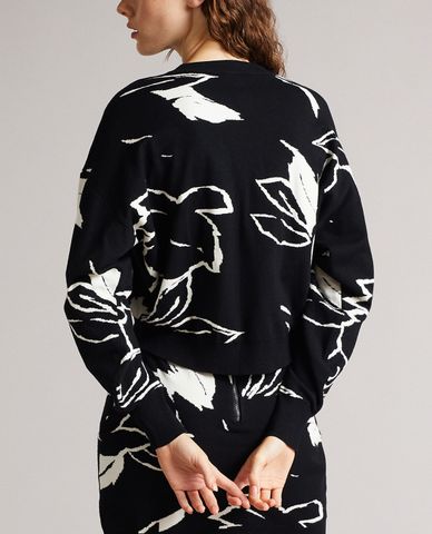  TED BAKER - Áo sweater nữ dệt kim dáng lửng Ruthii 