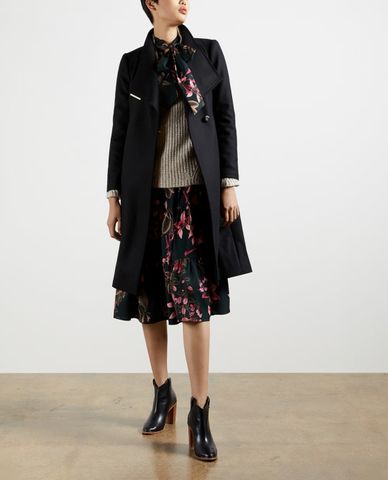  TED BAKER - Áo măng tô nữ cổ cao Rose 