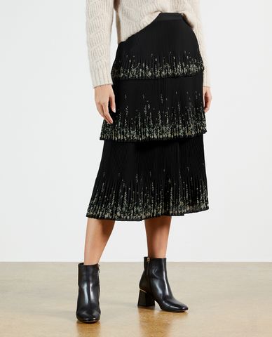  TED BAKER - Chân váy midi phân tầng Carsena 