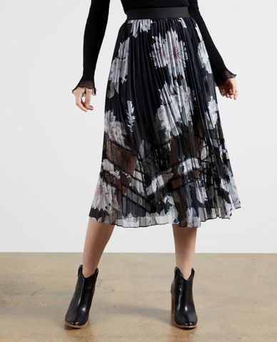  TED BAKER - Chân váy midi xếp li Culsa 