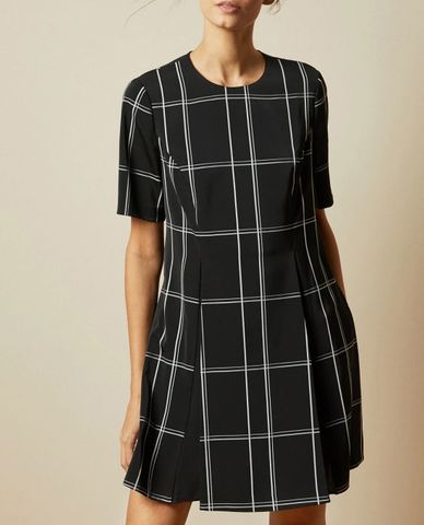  TED BAKER - Đầm mini sọc ngang dọc Astryd 