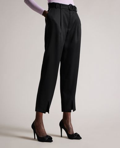  TED BAKER - Quần nữ lưng cao ống đứng xẻ tà Ninette 