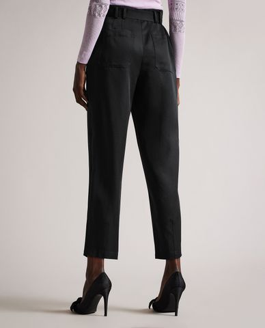  TED BAKER - Quần nữ lưng cao ống đứng xẻ tà Ninette 