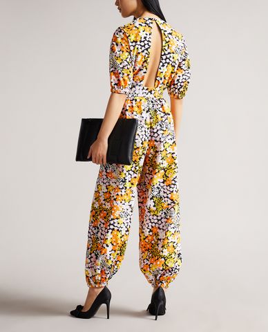  TED BAKER - Jumpsuits nữ tay ngắn họa tiết hoa Yilena 