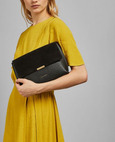  TED BAKER - Túi đeo chéo khóa nam châm Black Lisa 