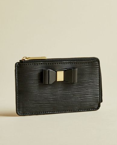  TED BAKER - Ví đựng name card nữ đính nơ Blueb 