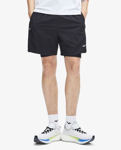  PRO SPECS - Quần short chạy bộ nam lưng thun 2 In 1 Running 