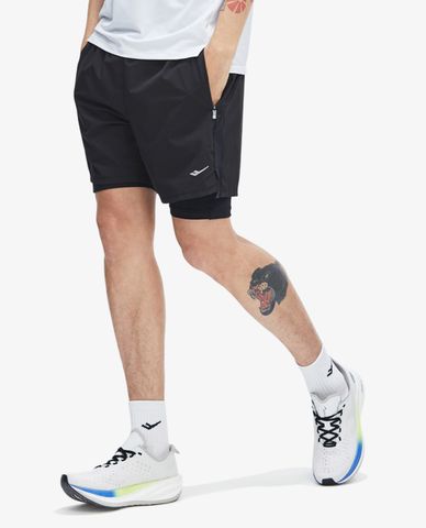  PRO SPECS - Quần short chạy bộ nam lưng thun 2 In 1 Running 