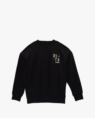  SKECHERS - Áo hoodie nữ cổ tròn tay dài phối chữ in DLT 