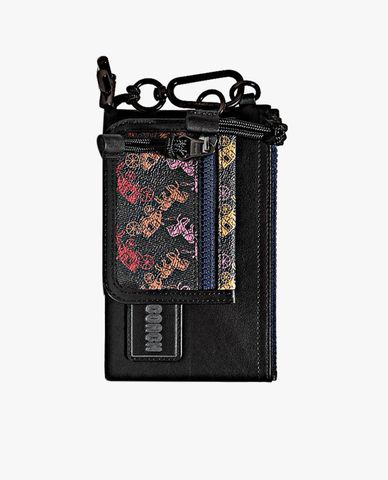  COACH - Ví nam cầm tay chữ nhật Double Pouch Lanyard 