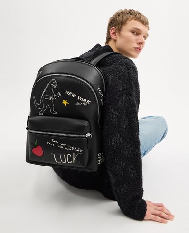  COACH - Balo nam chữ nhật Charter With Sketch Print 