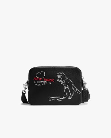  COACH - Túi đeo chéo nam Charter 24 With Sketch Print 