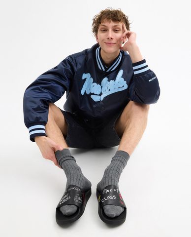  COACH - Dép nam quai ngang Pool Slide With Sketch Print 