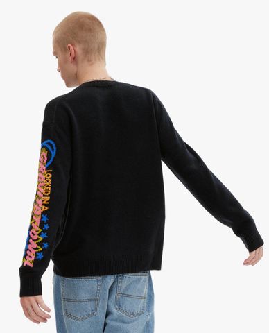  COACH - Áo sweater nam cổ tròn tay dài Cosmic 